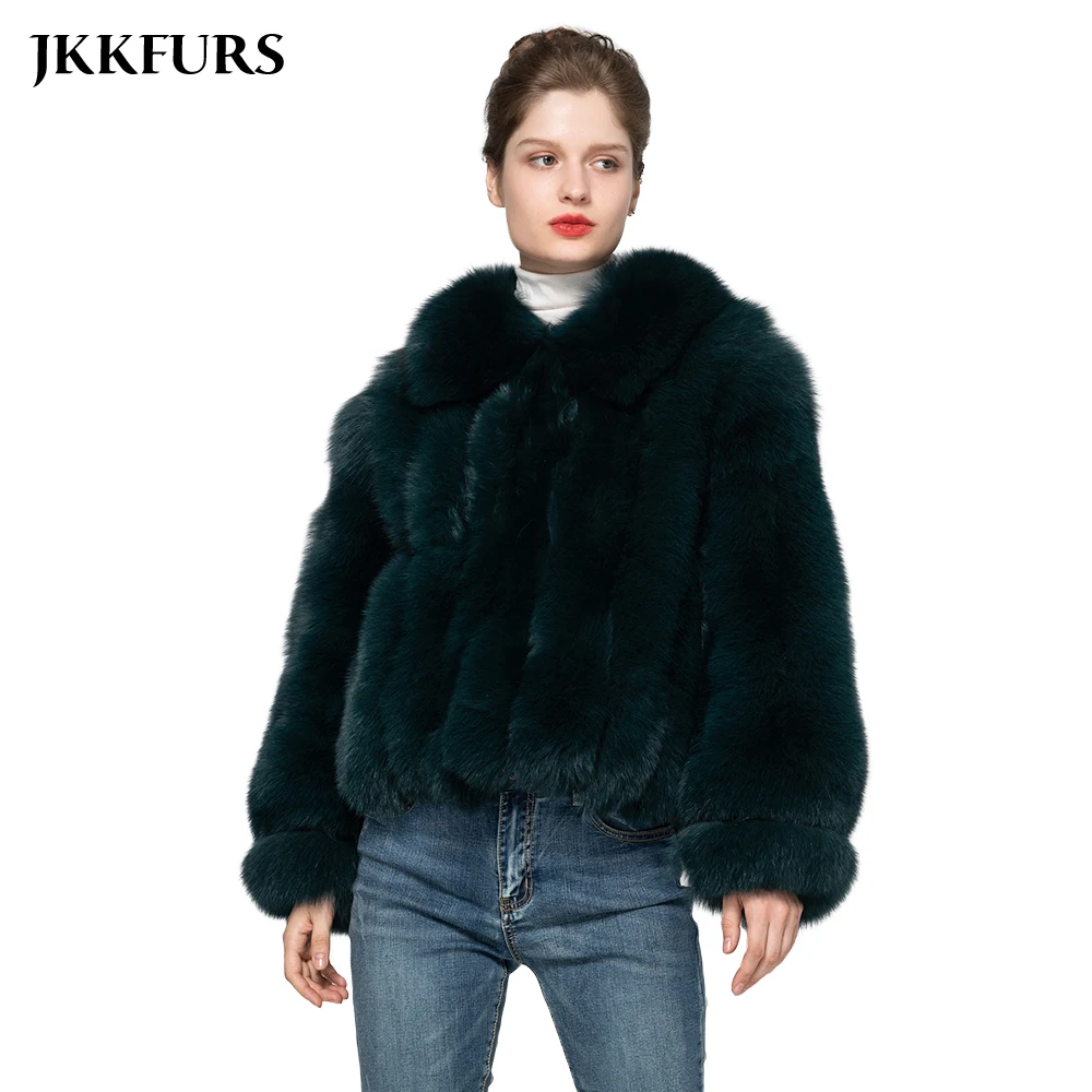 Новое поступление зимнее теплое меховое пальто женская модная куртка из