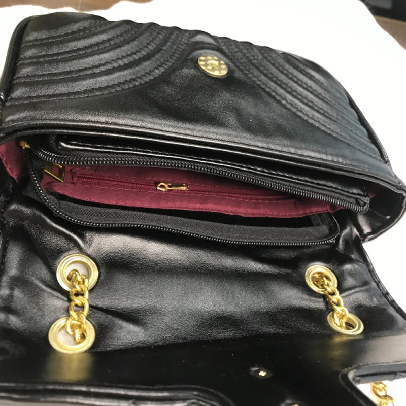 

Women Fashionable Shoulder Bags Double G New Female Messenger Bag Handbag Chain Wild Crack Printing Wild Crossbody Bags GG