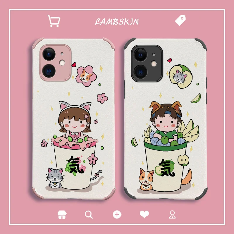 

Sakura Soda Girl Phone Case For iPhone 12 Pro Max mini 12Mini 12pro 12promax Liquid Silicone Cover