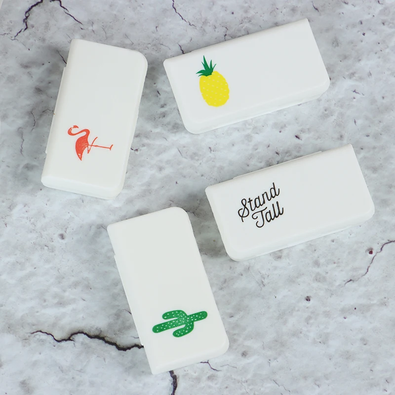 

Portable 3 Grids Mini Pill Case Home Travel Office Medical Drugs Cases New~