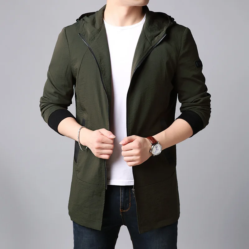 

2019 autumn and winter season new men's hooded jacket youth loose autumn zipper jacket men's jacket