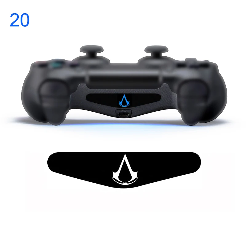 NO 20 Одна штука наклейка для sony Play station 4 PS4 контроллер светодиодный светильник наклейка для бара ПВХ наклейка для PS4 Dualshock геймпад управление - Цвет: NO 20