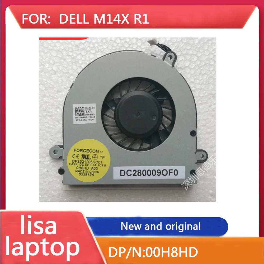 

CPU Fan For DELL Alienware M14X R1 DFS531205HC0T DC280009OF0 00H8HD 0H8HD Laptop cooling