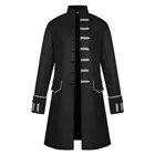 Мужское черное винтажное платье в стиле стимпанк пиджак-фрак, мужское готическое викторианское платье, Униформа, сценический костюм для вечевечерние, Хэллоуина, мужской костюм XXXL