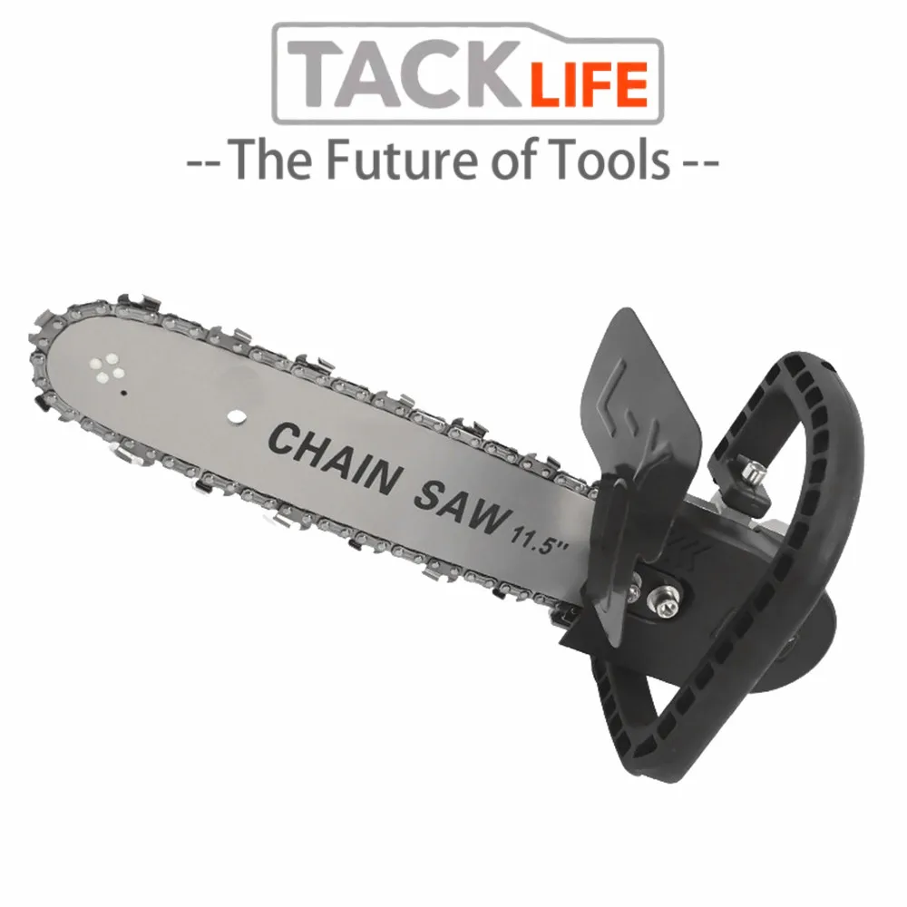 

TACKLIFE Upgrade 11.5inch Electric Chainsaw Bracket Adjustable Universal M10/M14/M16 Chain Saw Part Angle Grinder Into Chain Saw