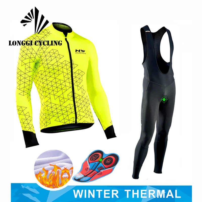 2020 Pro Team Зимняя Теплая Флисовая одежда для велоспорта мужской костюм из Джерси с