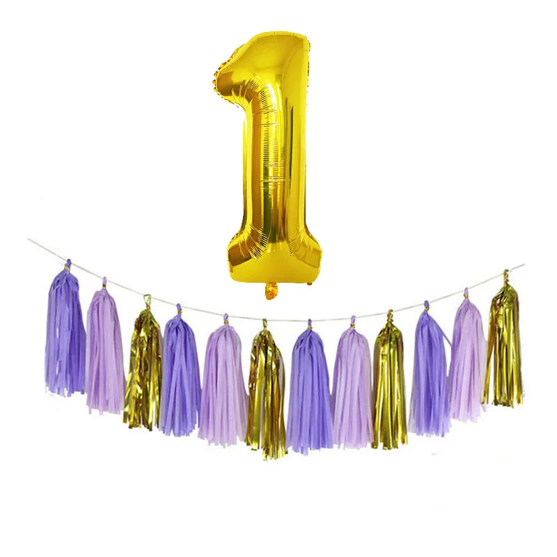 

32-дюймовый шар в виде цифр, украшение для дня рождения, кисточка, украшение для вечеринки в честь Дня рождения для детей, декор для свадебной ...