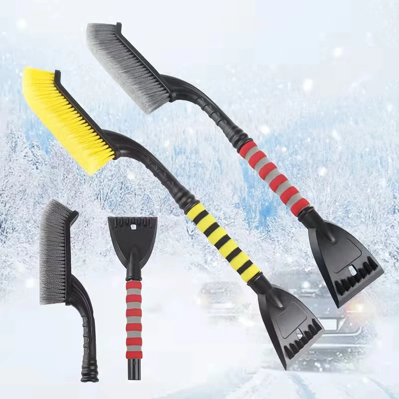 Winter car glass snow shoveling ice scraping frost removable high-quality car snow removal brush ice scraper winter car tools