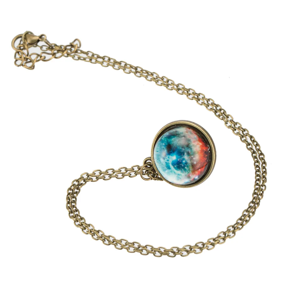 Новинка Лидер продаж двухсторонний стеклянный кулон в виде шара подвеска