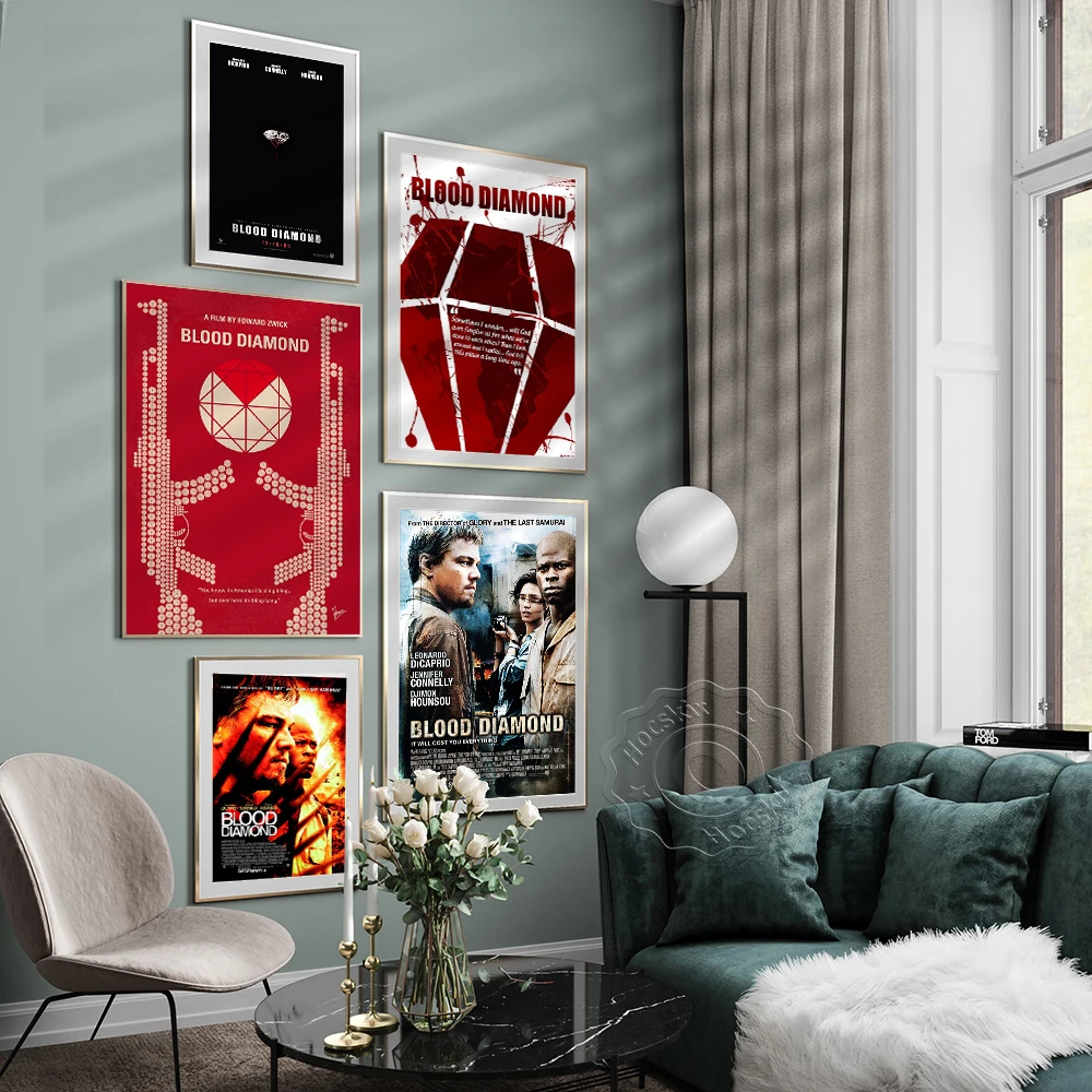 

Movie Blood Diamond Poster, Wall Stickers, Blood Diamond Prints Poster, Movie Poster, Wall Picture, Home Decor, Bar Pub Club