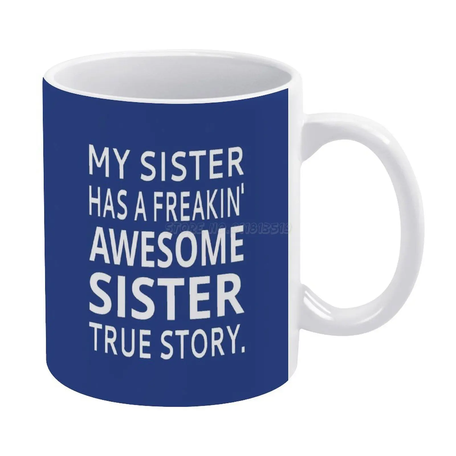 У моей сестры чудесная сестра белая кружка 11 унций забавные керамические чашки