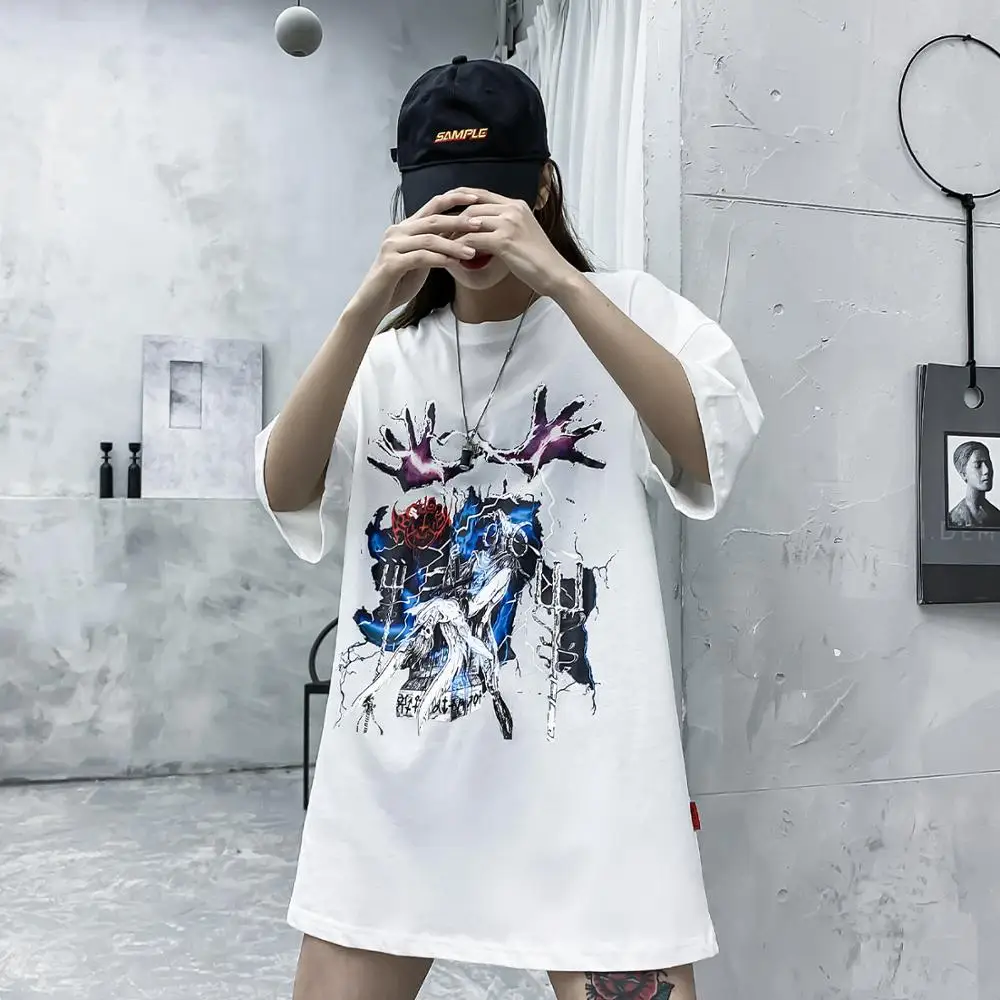 Футболка мужская с коротким рукавом Повседневная Свободная рубашка в стиле