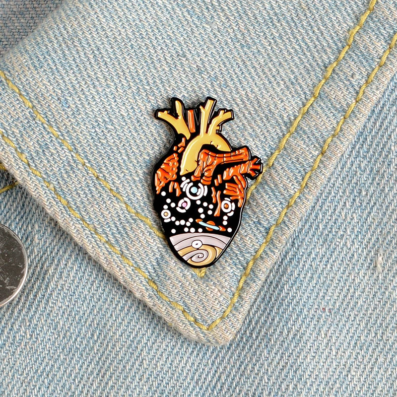 Эмалированные булавки в форме анатомического сердца 15 видов ювелирные изделия