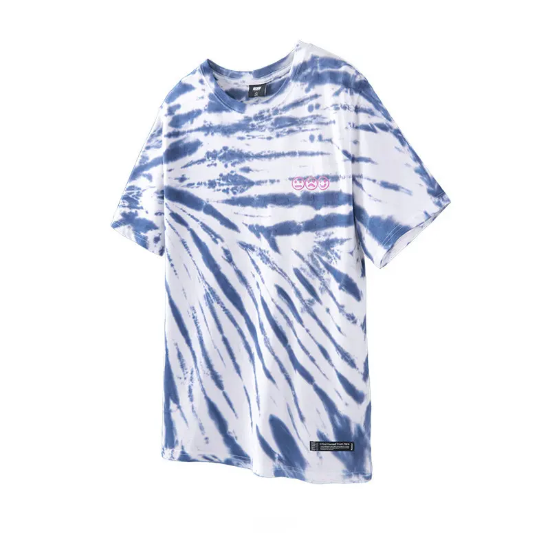 VIISHOW уличная Отпечатано Для мужчин футболка бренд Повседневное сине белые