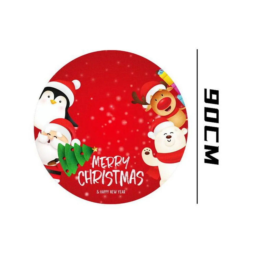 Christmas Tree Skirt Ornament 39 inch Diameter Bottom Decorations Skirts New Year 2021 | Дом и сад