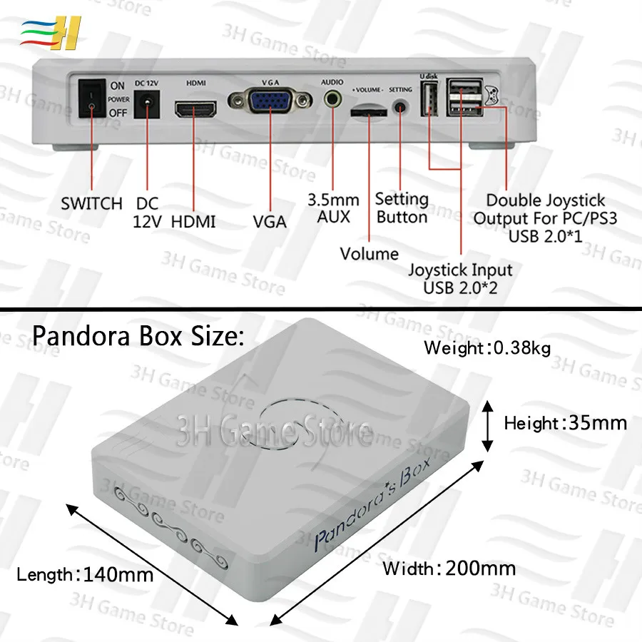 Pandora Box 9D материнская плата геймпад Набор двойной проводной геймпад беспроводной геймпад HDMI VGA подключение ТВ ПК 2500 В 1 Поддержка 3D Tekken