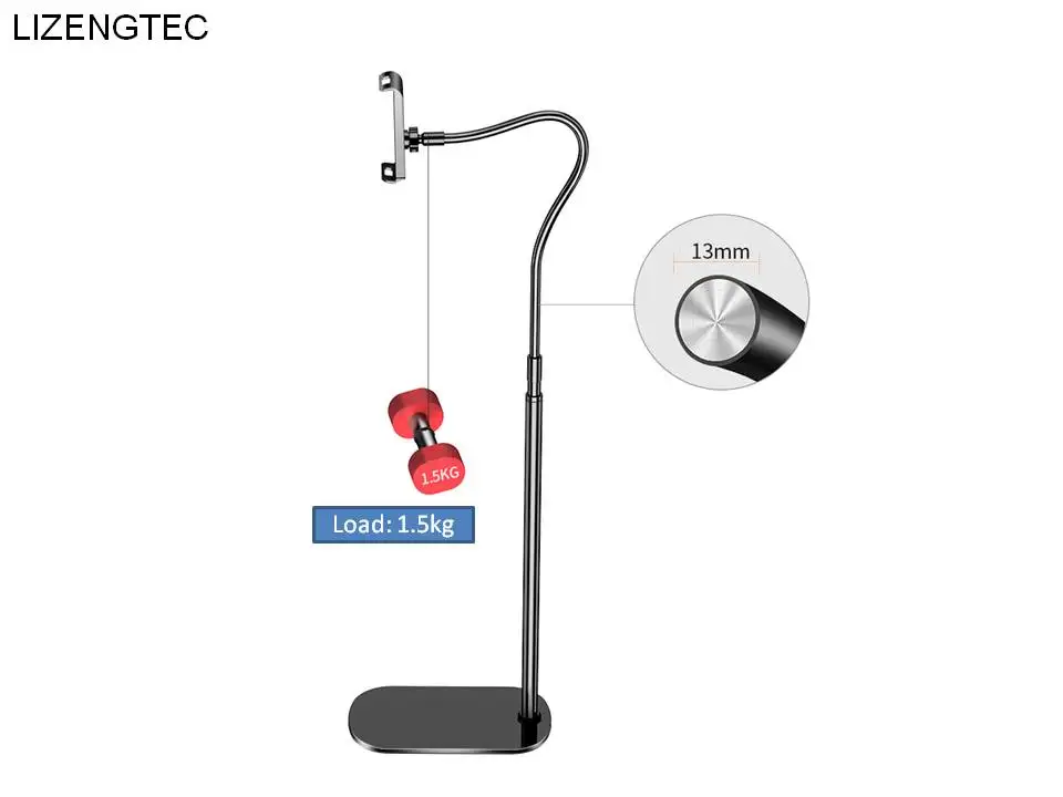 Free Shipping LIZENGTEC Adjustable Tablet & Mobile Stand Floor Type Support Frame 110cm | Компьютеры и офис