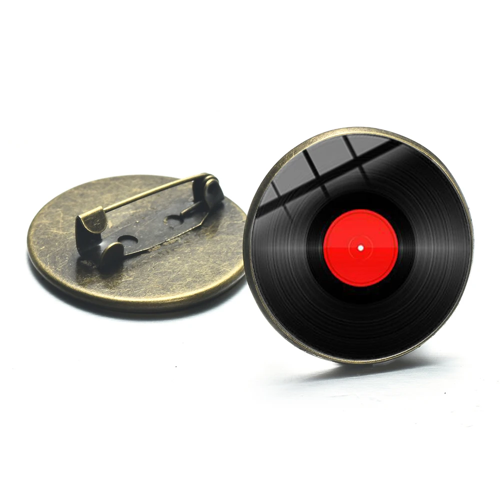 Брошь в стиле панк с виниловыми пластинками ретро | Украшения и аксессуары