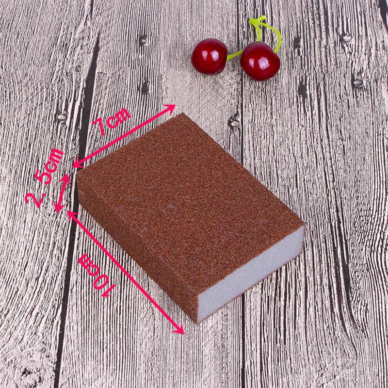 

10pcs Descaling Clean Sponge Brush Emery Magic Sponge For Removing Pot Rust Cleaner Kitchen Accessories Cleaning Tools