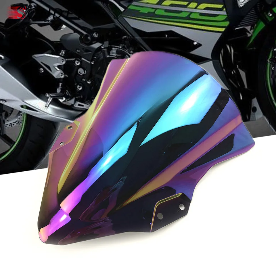 Для Kawasaki Ninja 400 250- мотоцикл высокого качества PC Пластиковые ветровое стекло лобовое стекло Baffle ветровые дефлекторы Ninja400