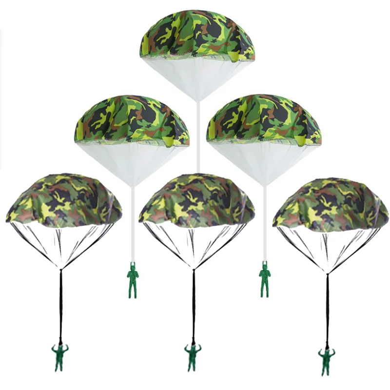 

Hand Throwing Mini Soldier Parachute Toys Game Play Military Toys Camouflage Fly Parachute Outdoor Play Game for Kids Toy Sports