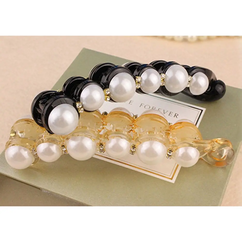 1 шт. шпильки для волос с жемчугом заколки ювелирные изделия Банан Заколки