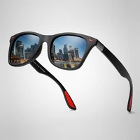 2022 hot sale polarized sunglasses men women classic square plastic driving sun glasses male fashion black shades uv400