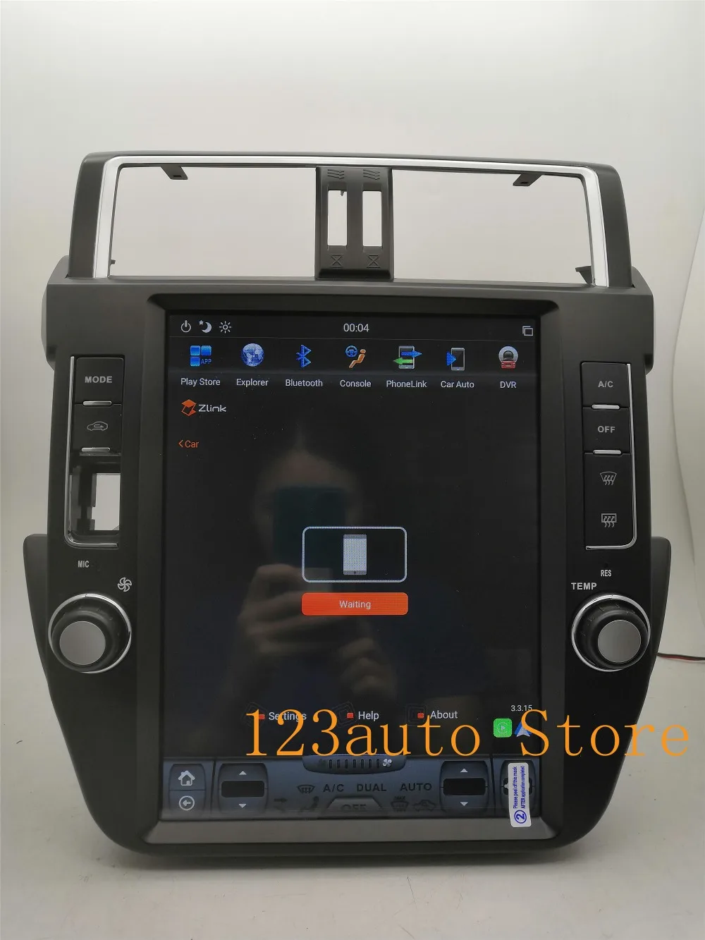12,1 дюймов вертикальный Tesla стиль Android 8,1 Авто DVD gps PX6 ips для TOYOTA Land Cruiser Prado 150 радио