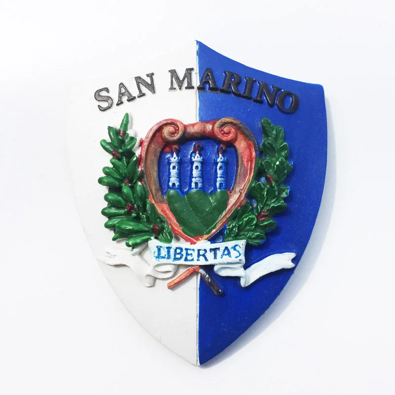 

Креативный значок Сан-Марино, коллекция декоративных поделок для путешествий, подарок, Магнитная эмблема, магнитные наклейки на холодильник.