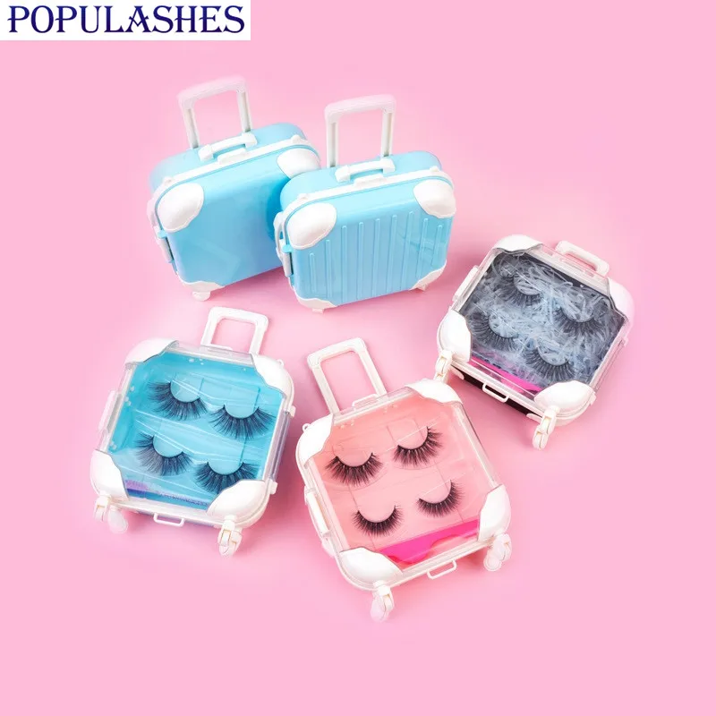 

10 шт., мини-чемоданы для упаковки ресниц