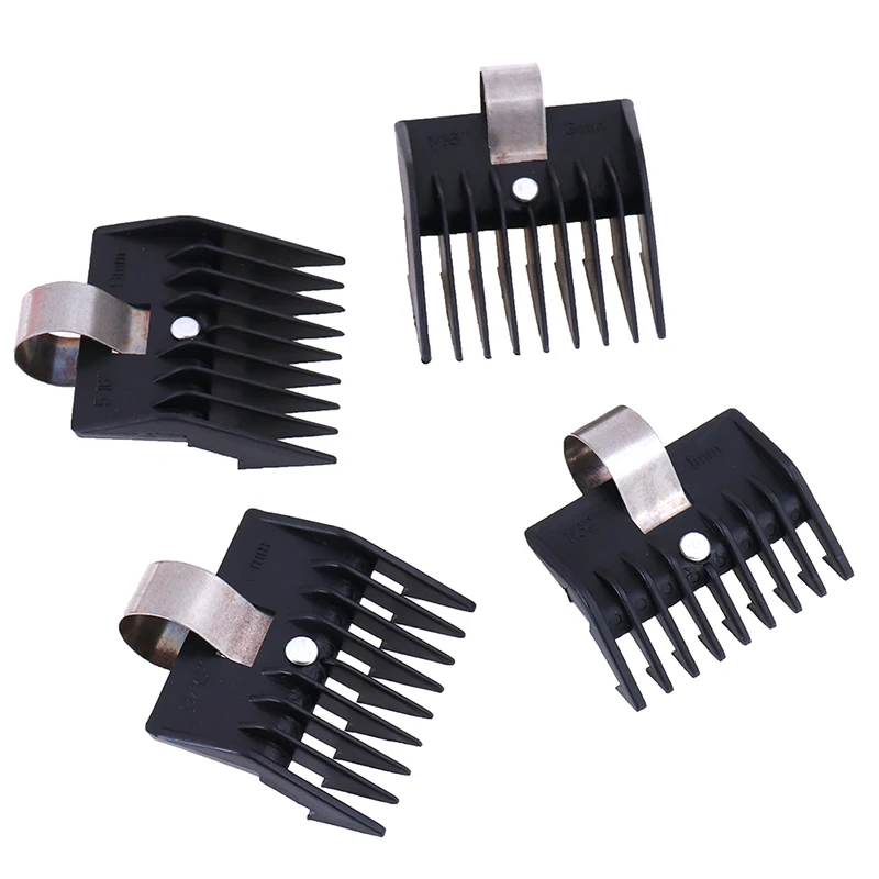 

4pcs/set Hair Clipper Limit Comb Guide Attachment Size Barber Replacement Hair Styler Tools