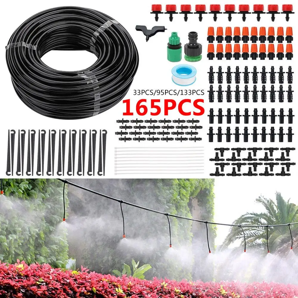 Irrigation Hose 10/15/25/30m Humidification Lawn Sprinklers Atomizing Spray Nozzle Multi-Function Balcony Orchard Cooling | Дом и сад