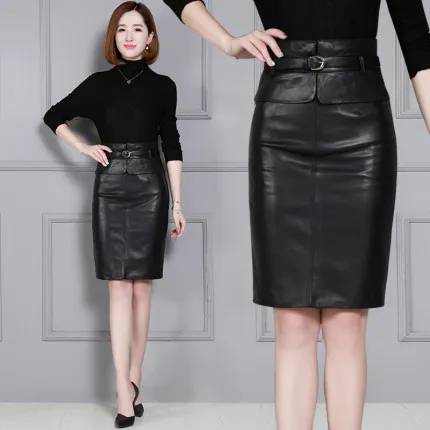 

2020 Новая женская юбка из натуральной овечьей кожи K32