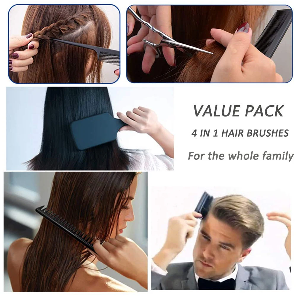 4 шт. волосяная щетка щётка для облегчения расчесывания и гребень волос Для