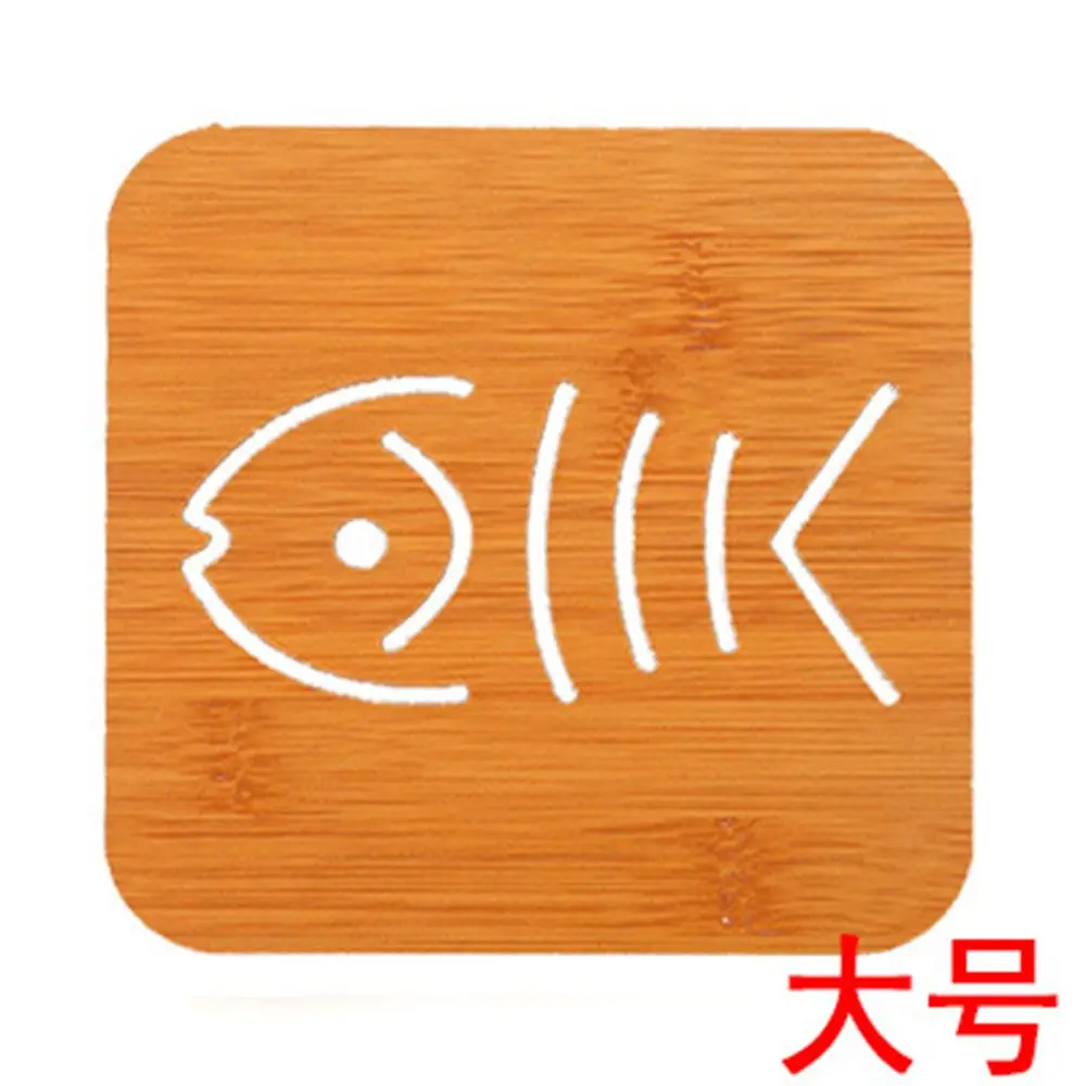 1 шт. коврик для кастрюль чаши деревянный мультяшный изоляционный подложка