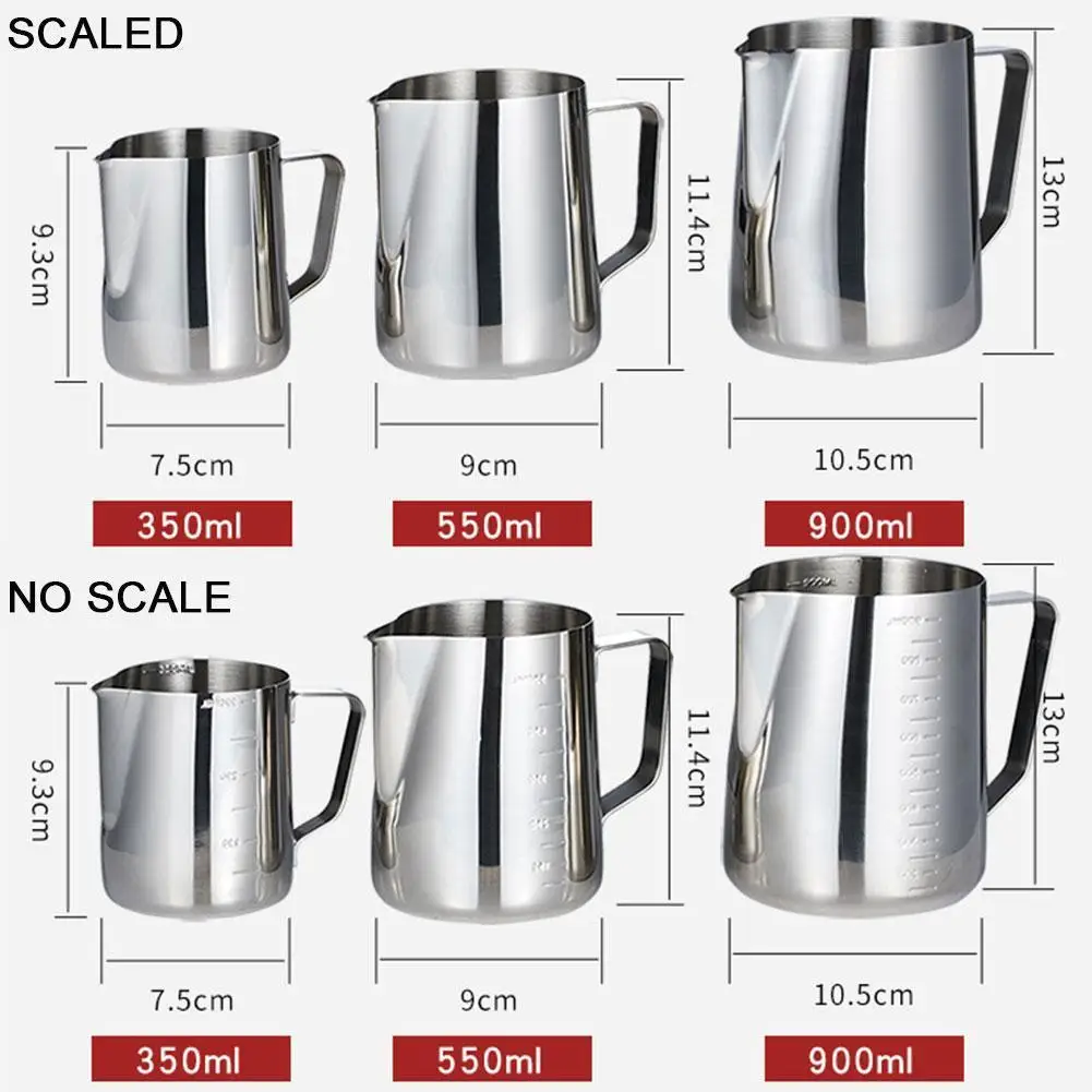 

Pointed-mouth Latte Cup Latte Coffee Cup Cappuccino Cup Cup Latte And Measuring Tool Scale Pitcher Inner Outer Foaming Milk J0B3