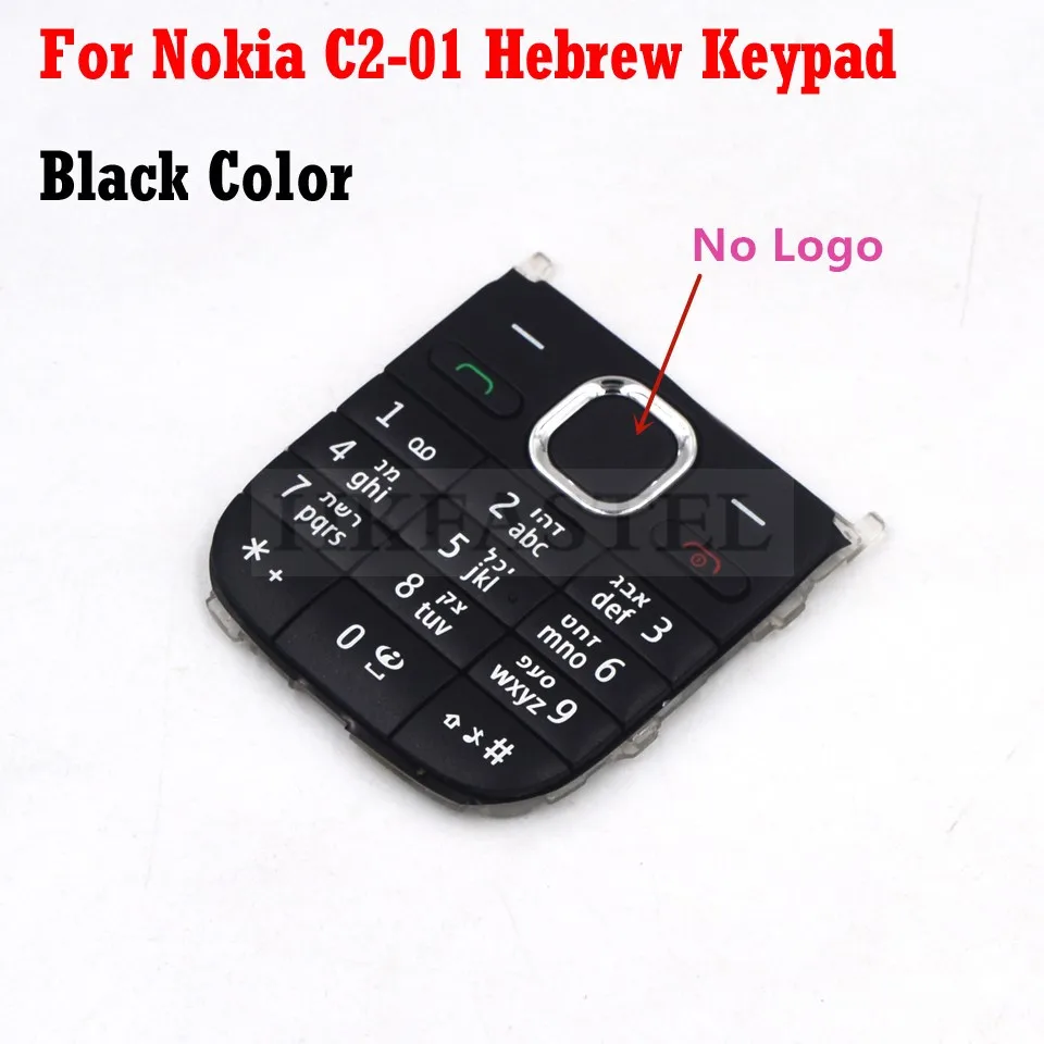 Для Nokia c2 01 новая Оригинальная Φ английская русская Арабская Иврит Клавиатура для