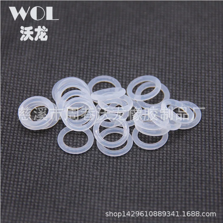 Настраиваемое белое прозрачное Силиконовое резиновое уплотнительное кольцо