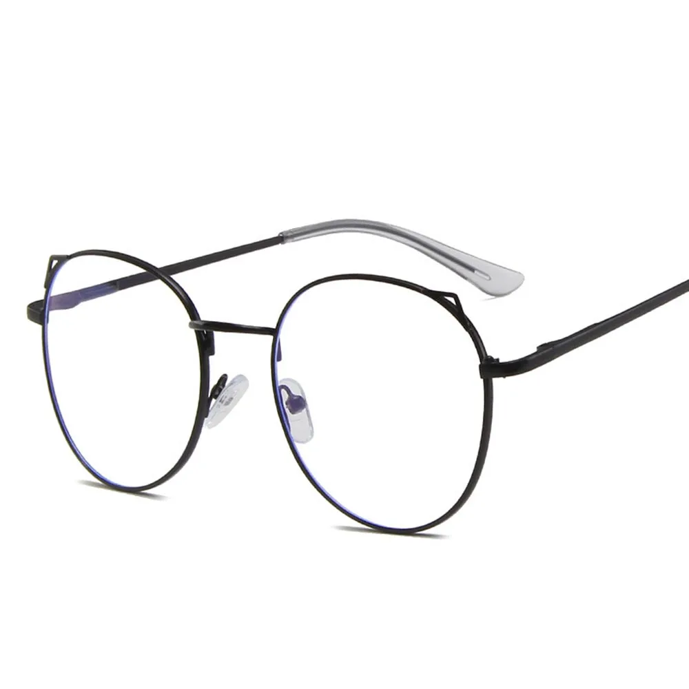 Компьютерные очки анти-синий светильник игровые ретро круглые металлические