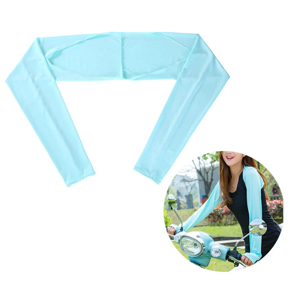 

Shawl Cuff Sleeves Shawl Sleeves UV Protection Arm Band Cover for Sports Outdoor Activities Free Size (White)