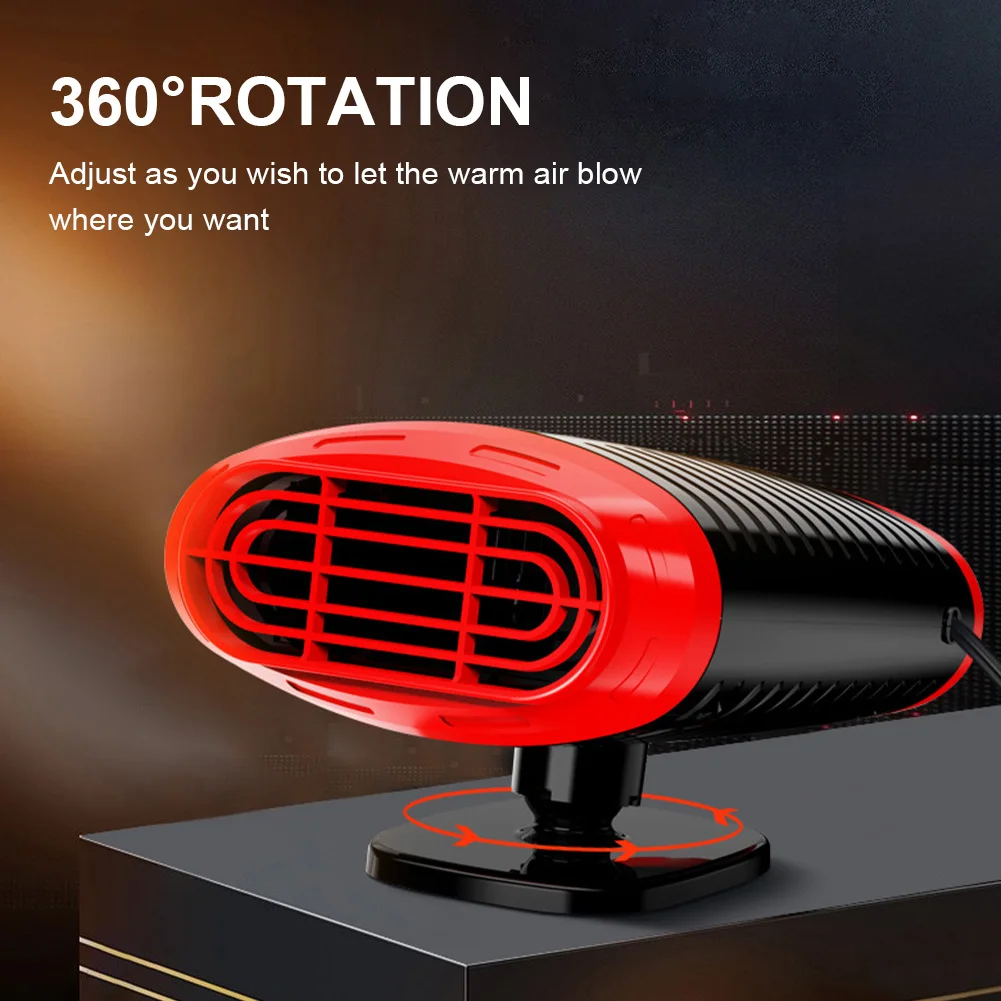

Car Heater 12/24V Electric Heating Fan 2 Modes portable Electric Dryer Windshield Defroster Defogging heater for Car home