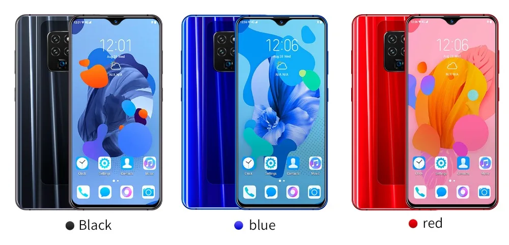 Mate35, 6,3 дюймов, 4G, смартфон, 6 ГБ ОЗУ, 128 Гб ПЗУ, экран капли воды, мобильный телефон, Распознавание отпечатков пальцев и лица, разблокировка, сотовый телефон