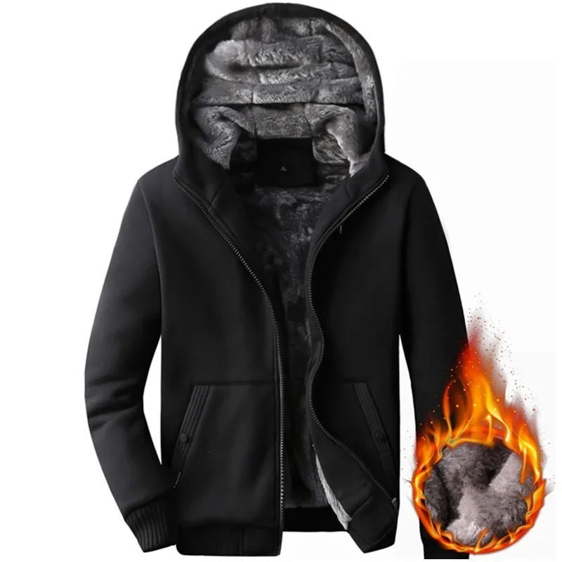 Корейское приталенное Мужское пальто с капюшоном Повседневная зимняя меховая