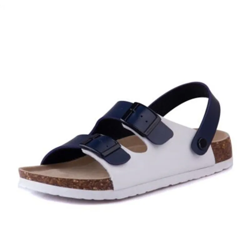 Женские пляжные сандалии на пробковой подошве милые повседневные босоножки из