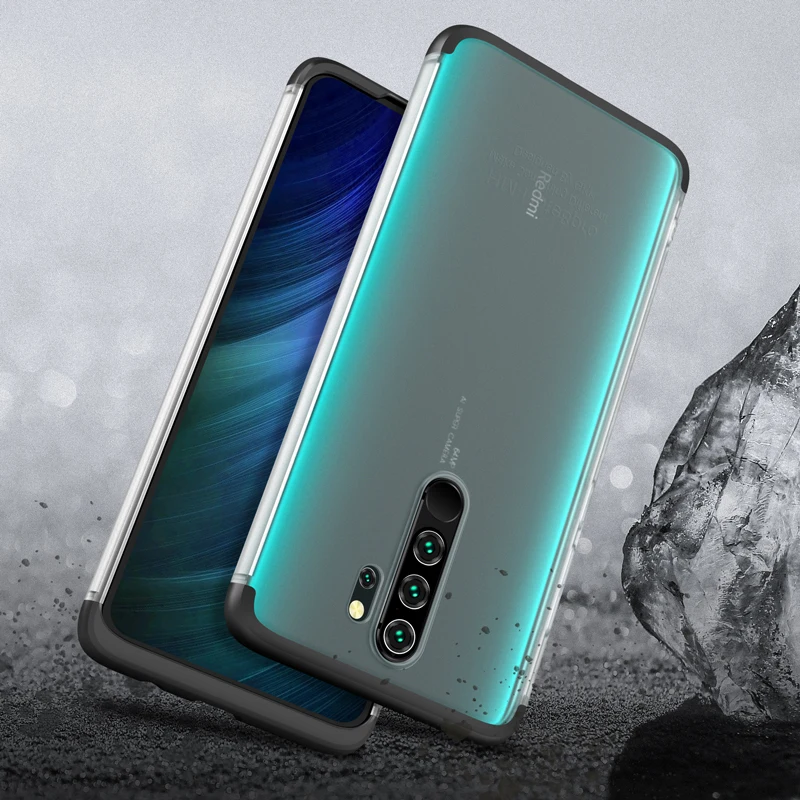 Для redmi note 8 Pro Чехол тонкий жесткий PC полупрозрачный матовый защитный чехол
