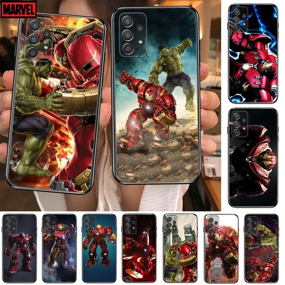 

Marvel Anti-Hulk Battlegear Phone Case Hull For Samsung Galaxy A70 A50 A51 A71 A52 A40 A30 A31 A90 A20E 5G a20s Black Shell Art