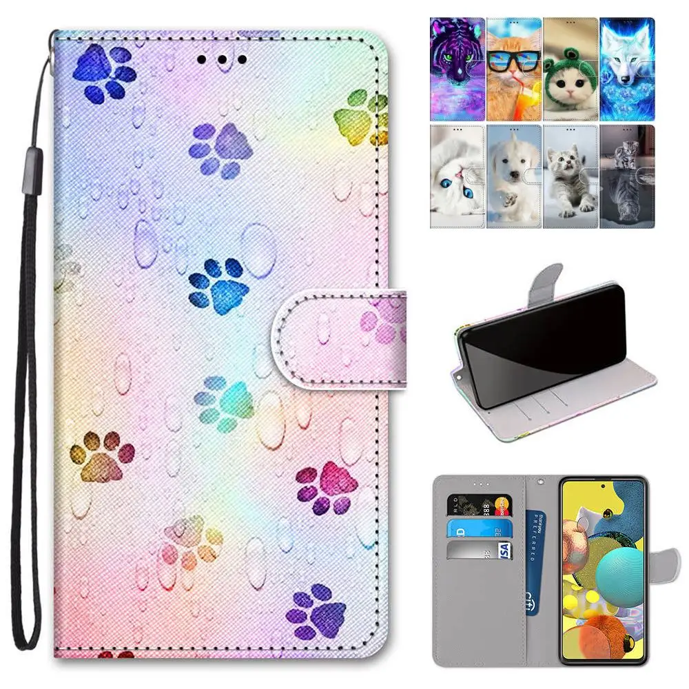 Чехол Etui для ZTE Axon 11 SE 5G Blade 20 Smart V10 Vita Capa A5 2020 A7 2019 A7s с милым рисунком флип кошелек