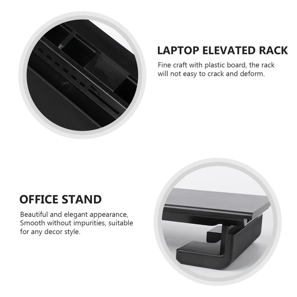 

1pc Laptop Elevated Rack Prevent Hunchback Computer Stand Display Storage Holder