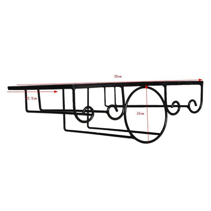 

Home Kitchen Dining Wine Accessories Under Cabinet Stemware Gl/Bottle Rack Holder Hanger Storage Organizer