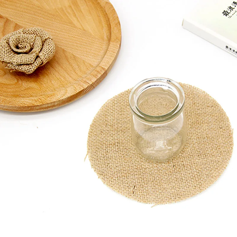 Джутовая Мешковина шт гессенской винтажные Свадебные украшения в деревенском